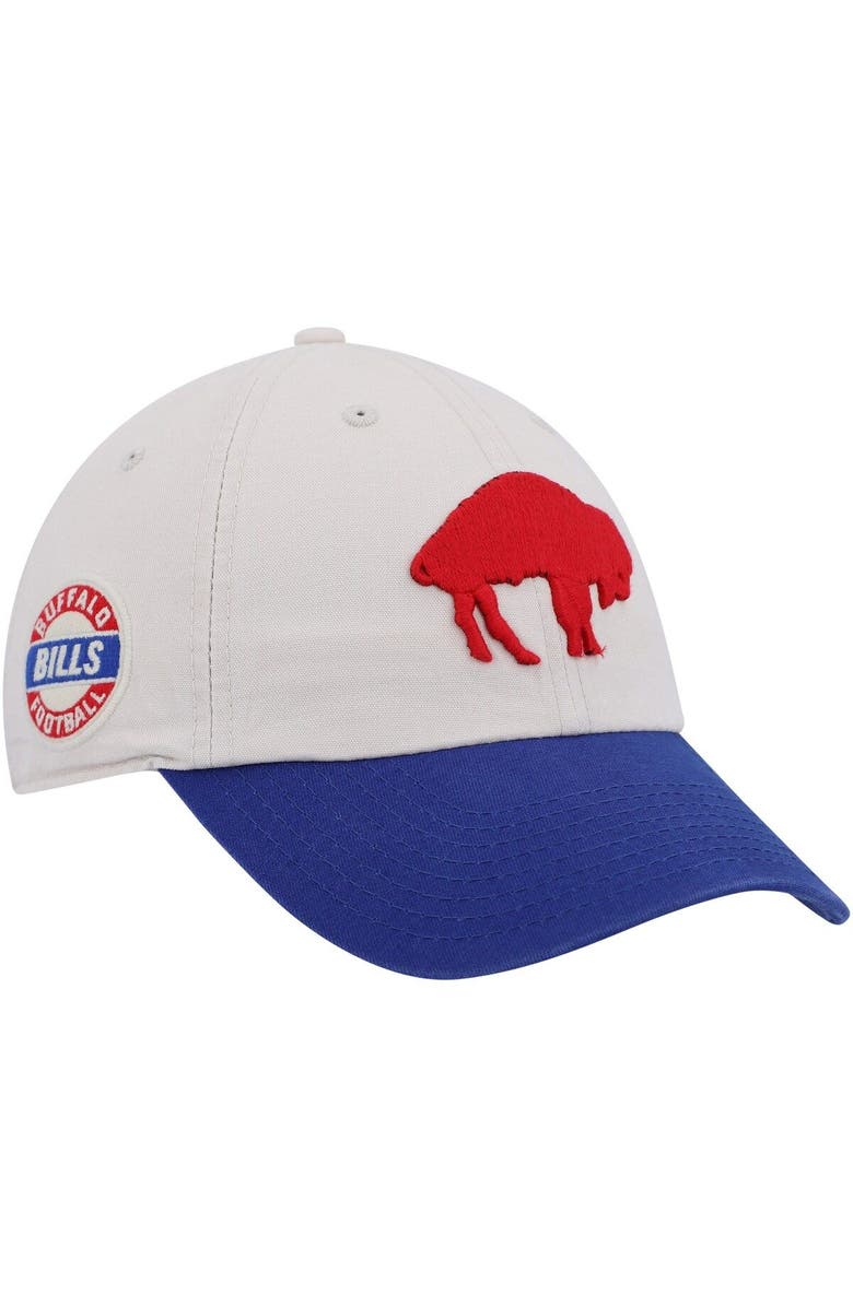 '47 Men's '47 Cream/Royal Buffalo Bills Sidestep Clean Up Adjustable Hat, Main, color, 