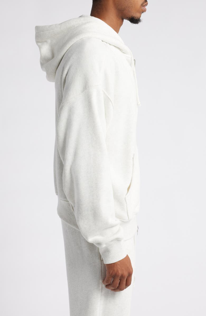 Elwood Core Oversize Terry Full Zip Hoodie, Alternate, color, Vintage Snow Heather