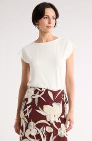 NORDSTROM RACK Cap Sleeve Modal Blend T-Shirt