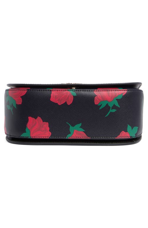 Kate Spade New York Madison Rose Toss Print Saddle Bag In Multi