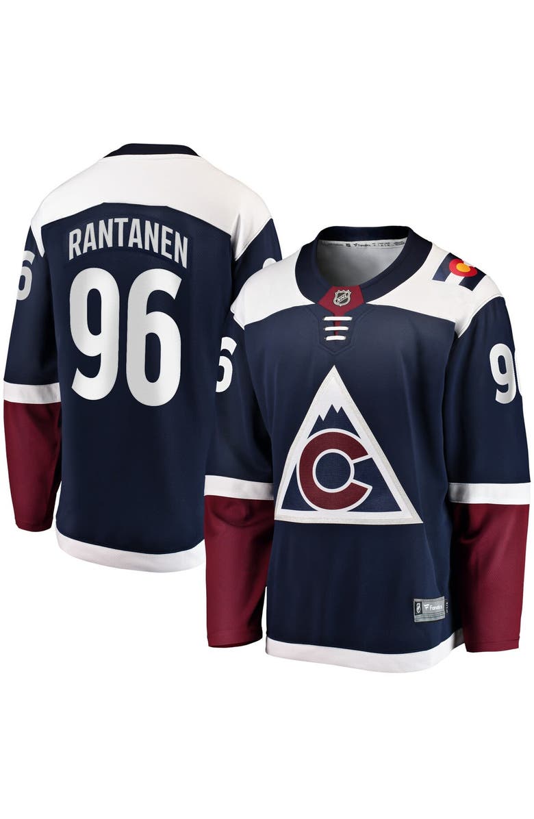 FANATICS Men's Fanatics Mikko Rantanen Navy Colorado Avalanche Premier Breakaway Player Jersey, Main, color, 