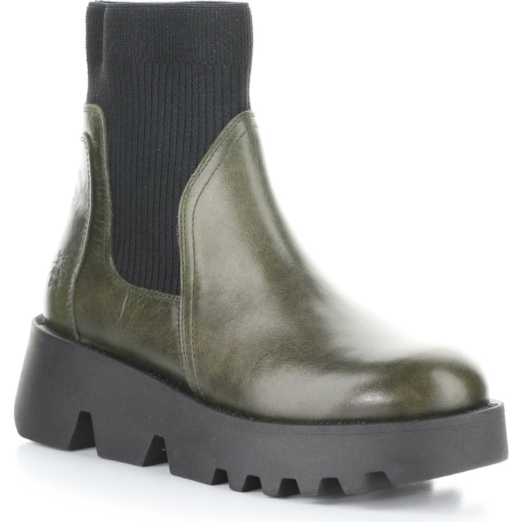 Fly London Zool Chelsea Boot In Green