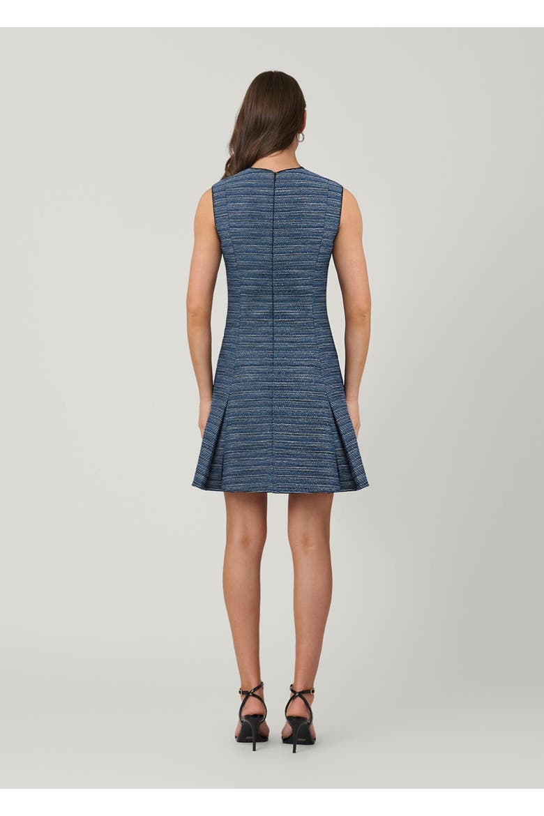 Gigi Aurora Tweed Dress, Alternate, color, Navy Multi/Silver