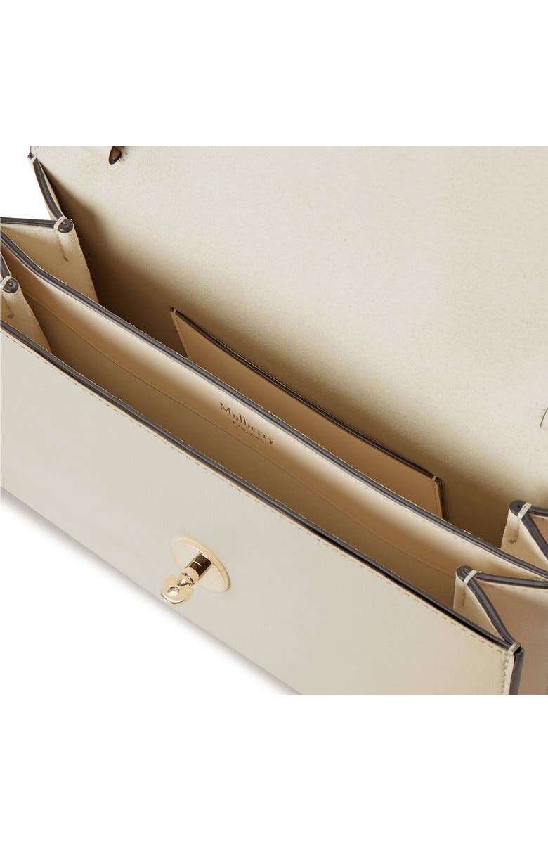 Mulberry Small Darley Leather Top Handle Bag, Alternate, color, Eggshell