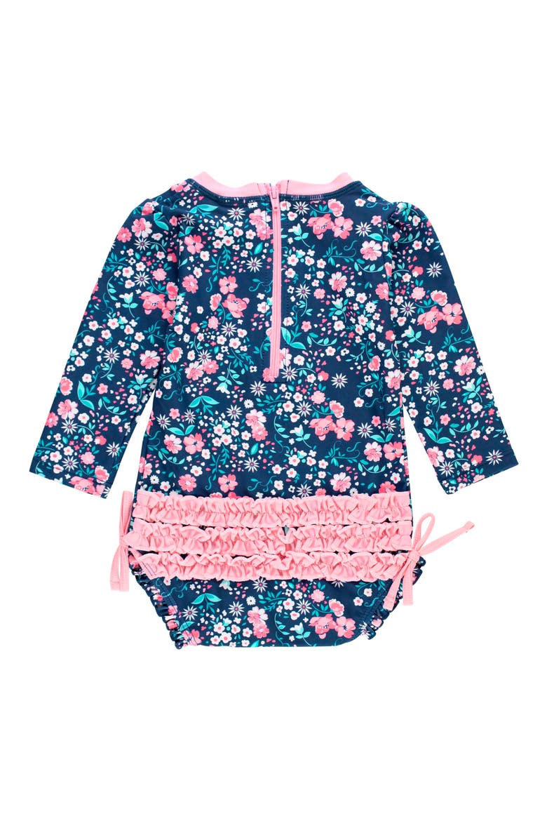 Moonlit Meadow Rashguard One-Piece Swimsuit, Alternate, color, MOONLIT MEADOW