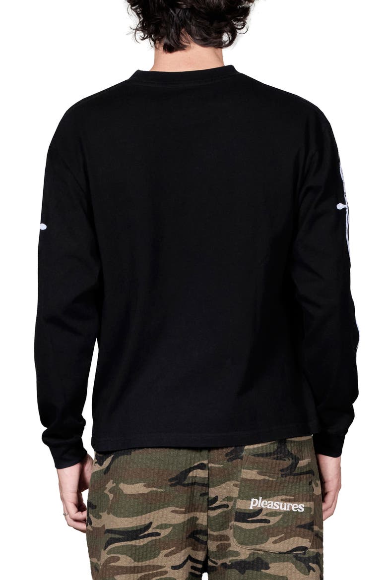 Luster Heavyweight Long Sleeve Graphic T-Shirt, Alternate, color, BLACK