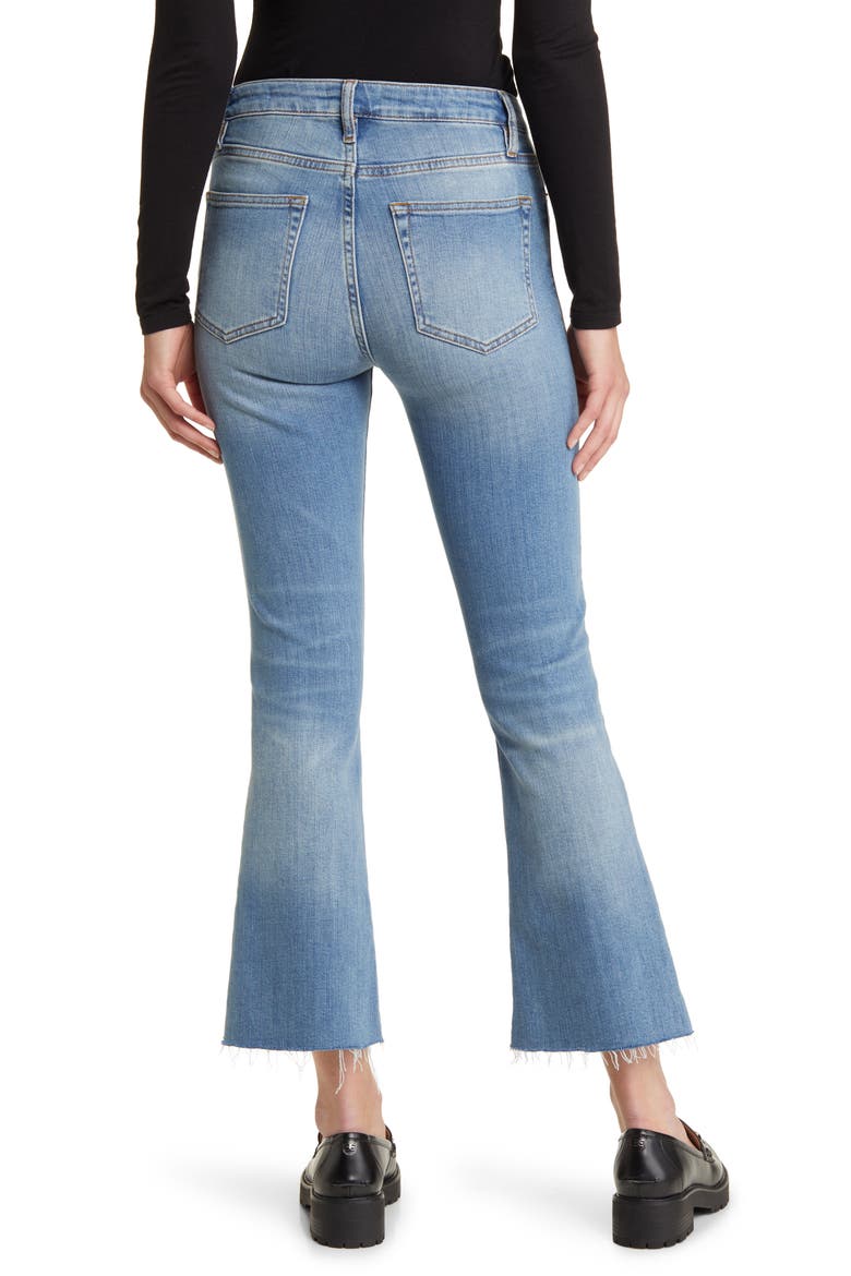 Le Crop Mini Boot Raw Step Hem Jeans, Alternate, color, WAVEY