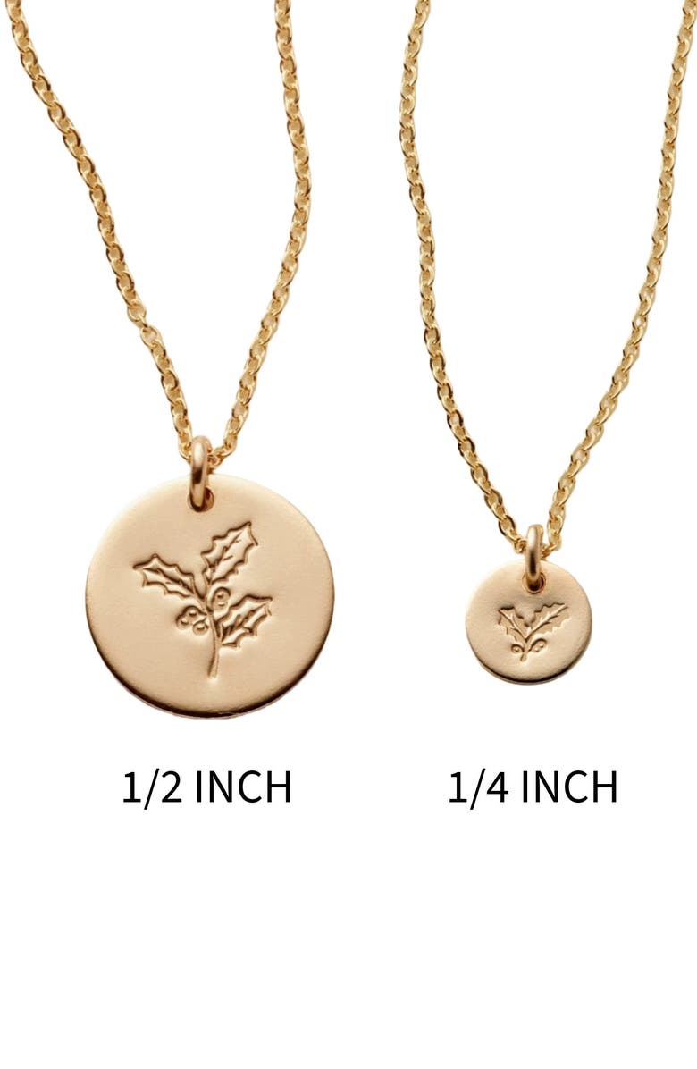 MADE BY MARY December Birth Flower Necklace, Alternate, color, Silver