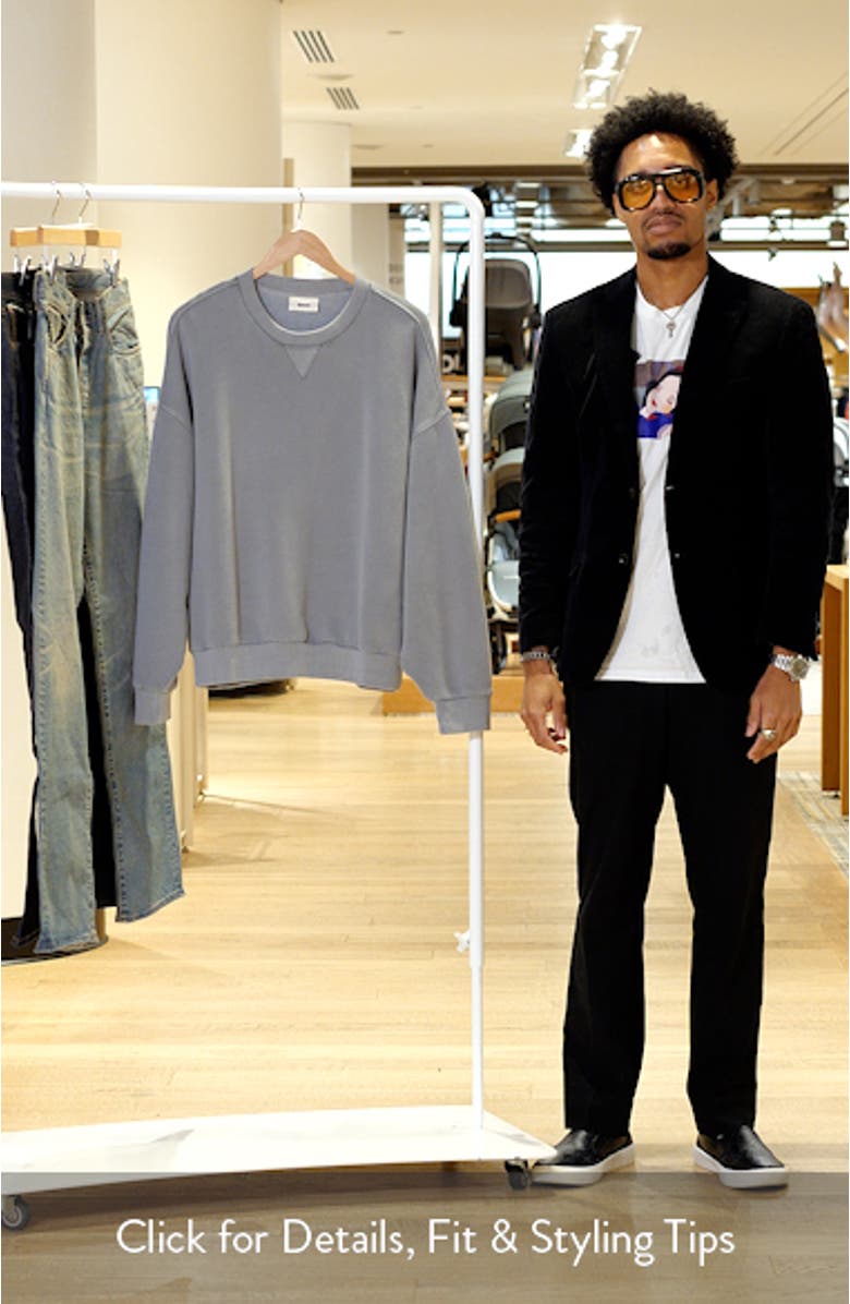 Vintage Crewneck Sweatshirt, sales video thumbnail