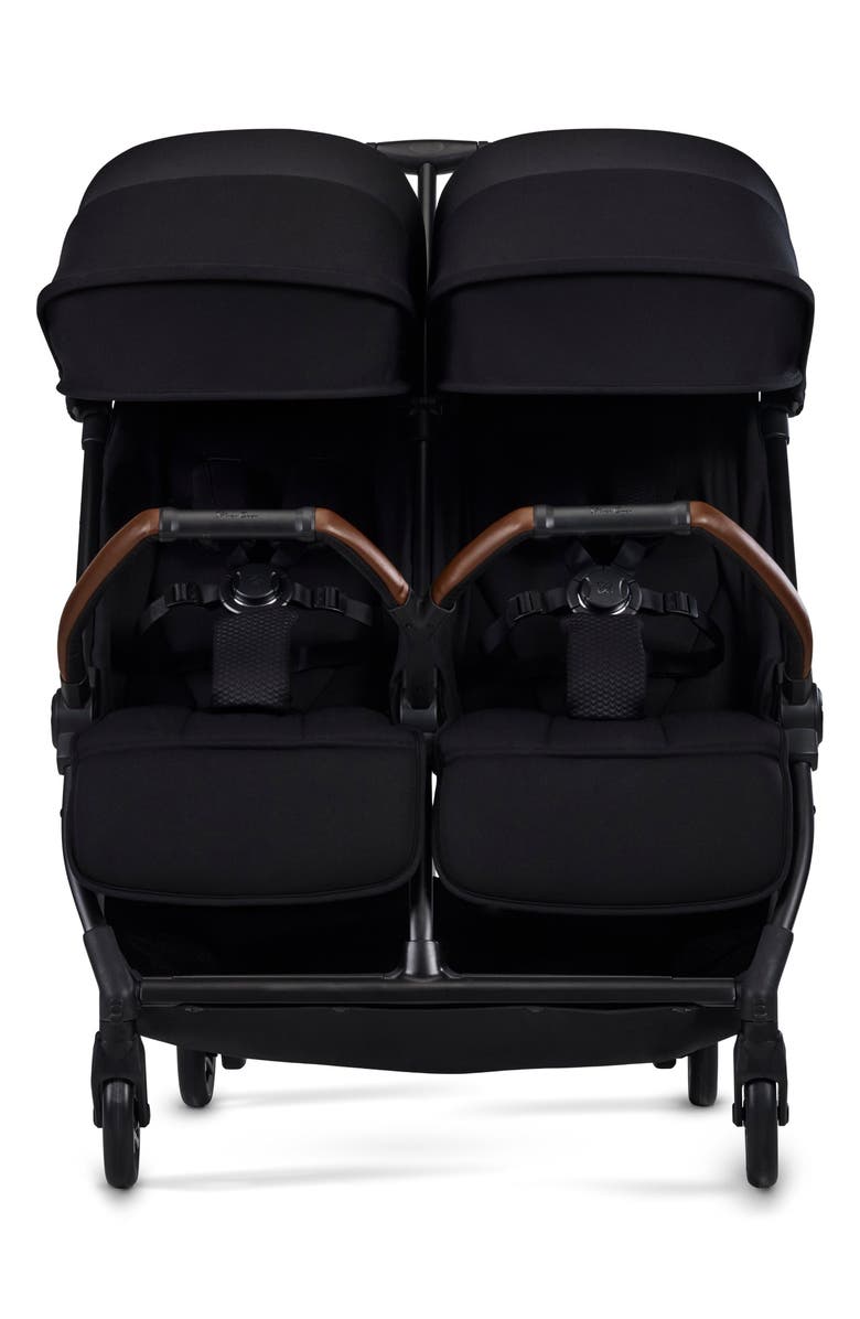 Silver Cross Jet Double Compact Lightweight Travel Stroller Bundle, Alternate, color, Black