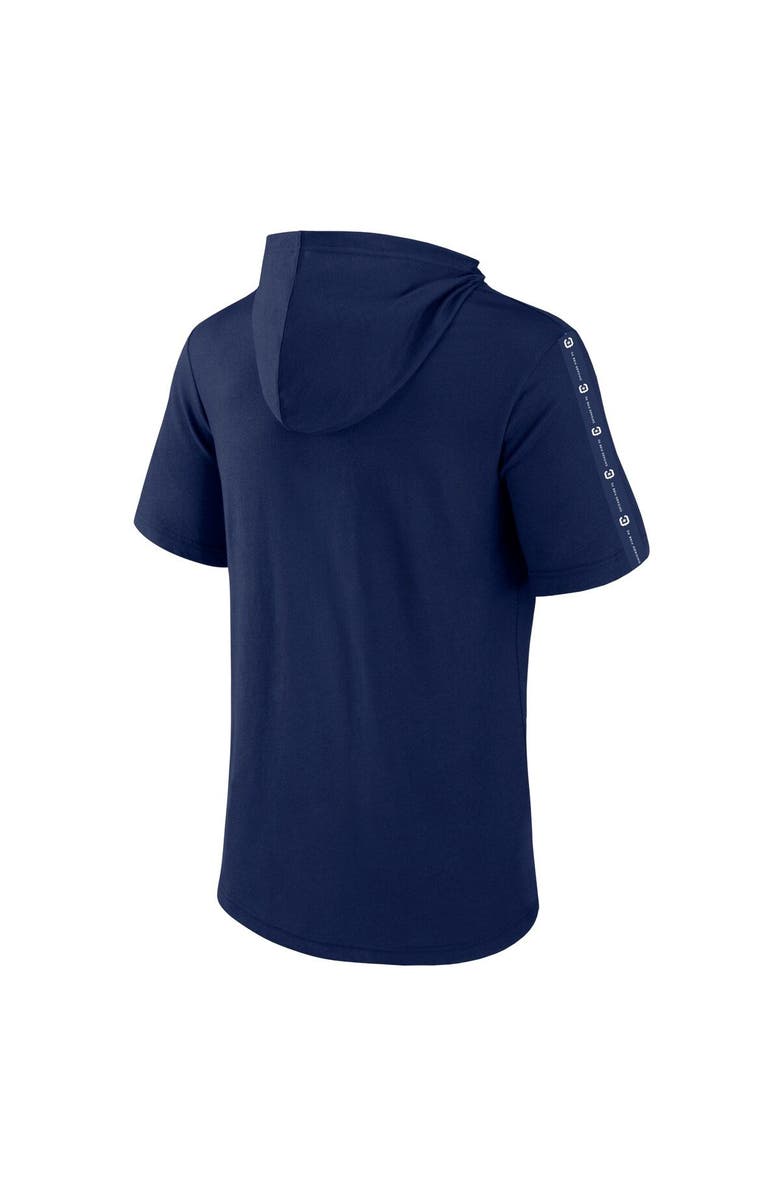 FANATICS Men's Fanatics Branded Navy Chicago Fire Definitive Victory Short-Sleeved Pullover Hoodie, Alternate, color, 