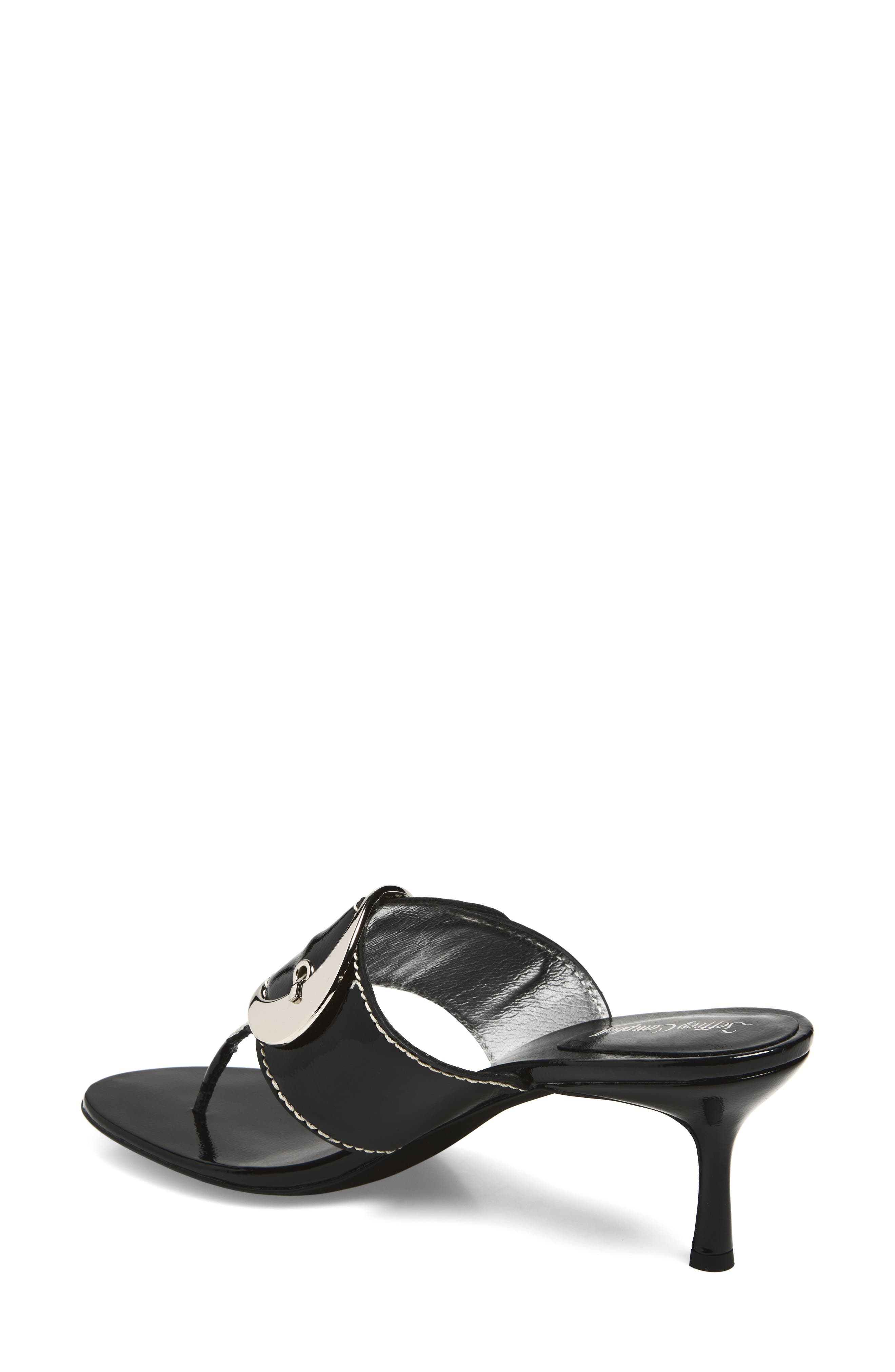 Jeffrey Campbell Solani Buckle Accent Sandal, Alternate, color, Black Silver