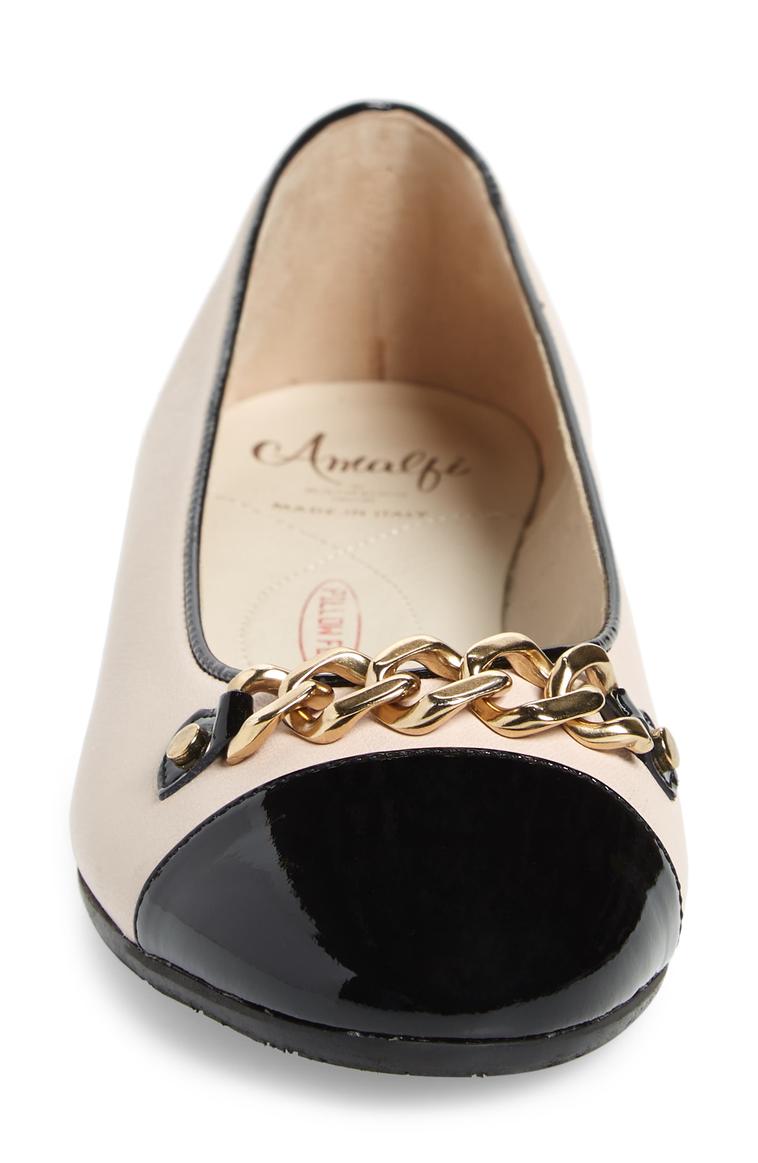 Guenda Ballet Flat, Alternate, color, CONFETTO/ BLACK LEATHER