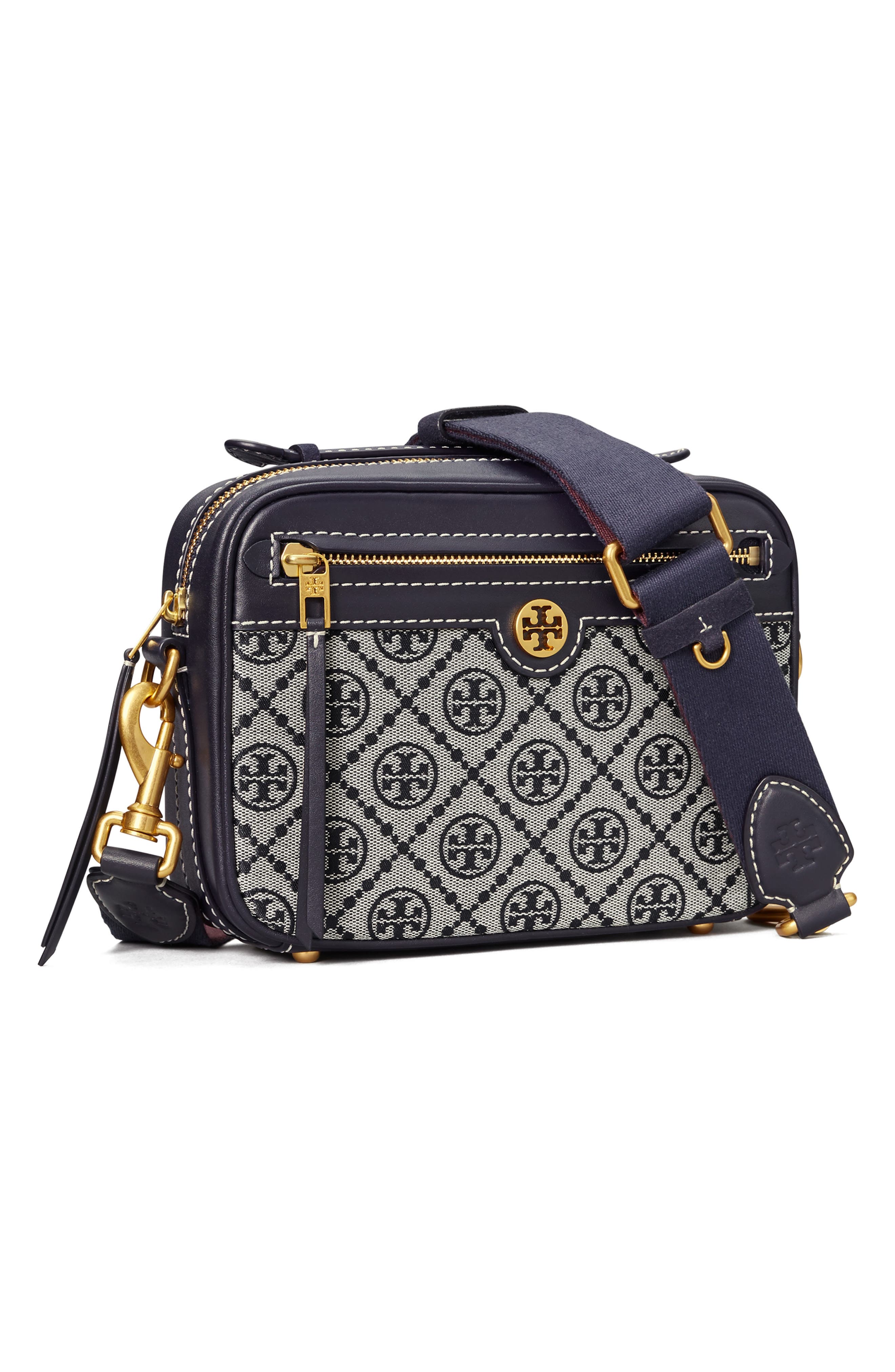 Tory Burch T Monogram Jacquard Camera Bag, Alternate, color, 