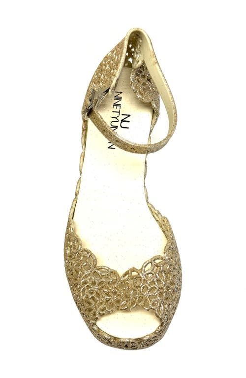 Lady Couture Fun Wedge Sandal In Champagne