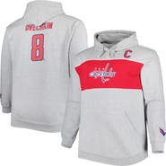 PROFILE Men's Alexander Ovechkin Heather Gray Washington Capitals Big & Tall Player Pullover Hoodie