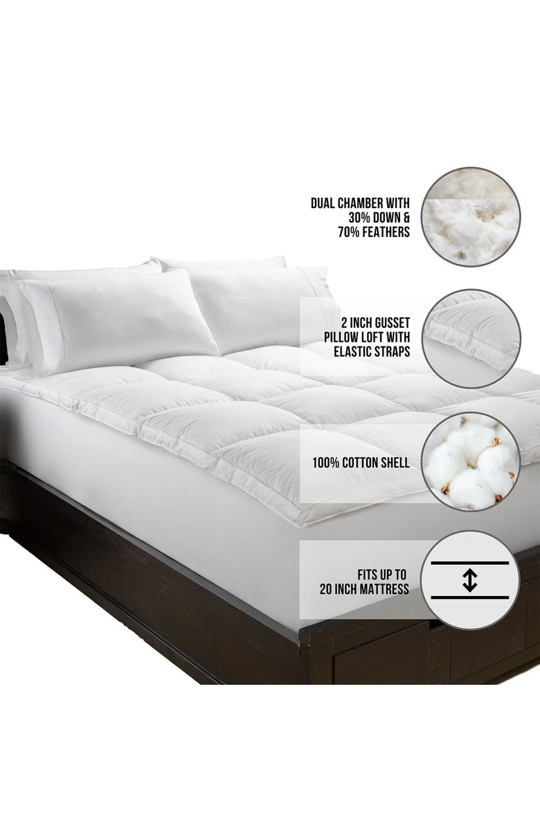 ELLA JAYNE HOME White Down Feather Bed, Alternate, color, 