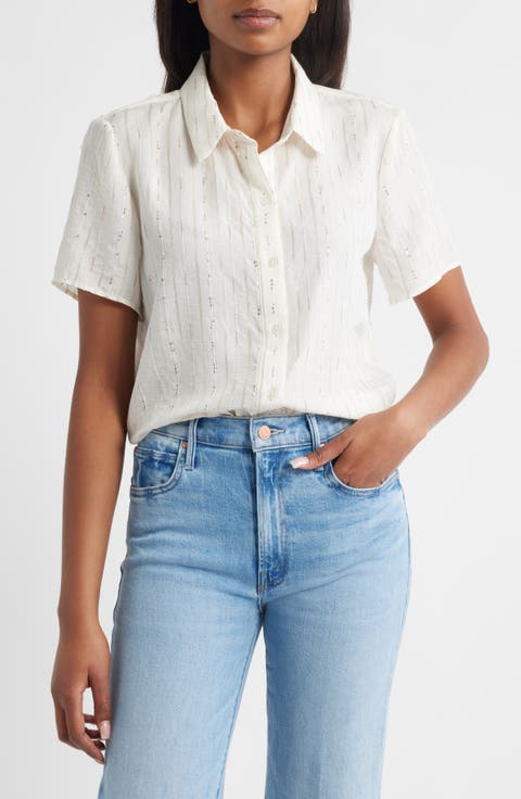ヴィンスカムート Vince Camuto Button-Down Two-Pocket Tunic レディース シャツ トップス Orange Fl 92523059_823_02_a68870c5-5522-
