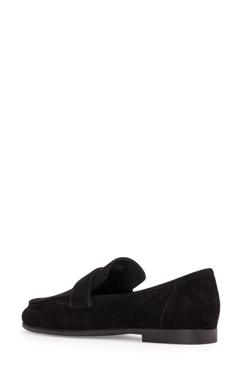 Black Suede Studio Arrow Loafer In Black Suede