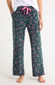 JACLYN Print Fleece Pajama Pants