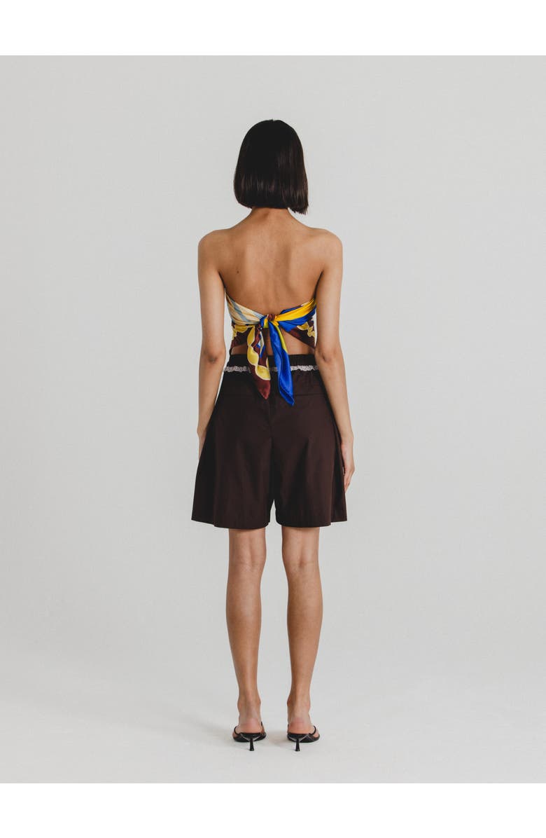 Alas Poplin Shorts, Alternate, color, Chocolate Brown