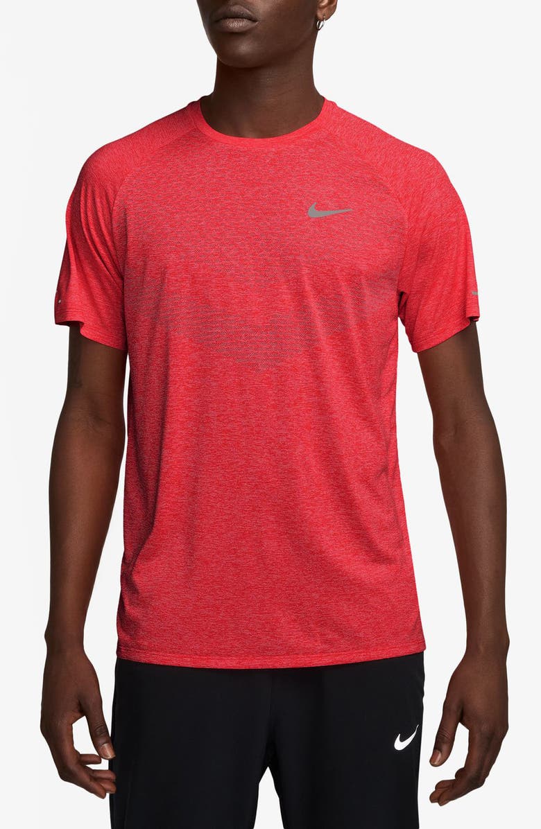 Nike Stride Dri-FIT ADV Running T-Shirt, Main, color, Light Crimson