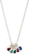 Set & Stones Multi Birthstone Charm Necklace