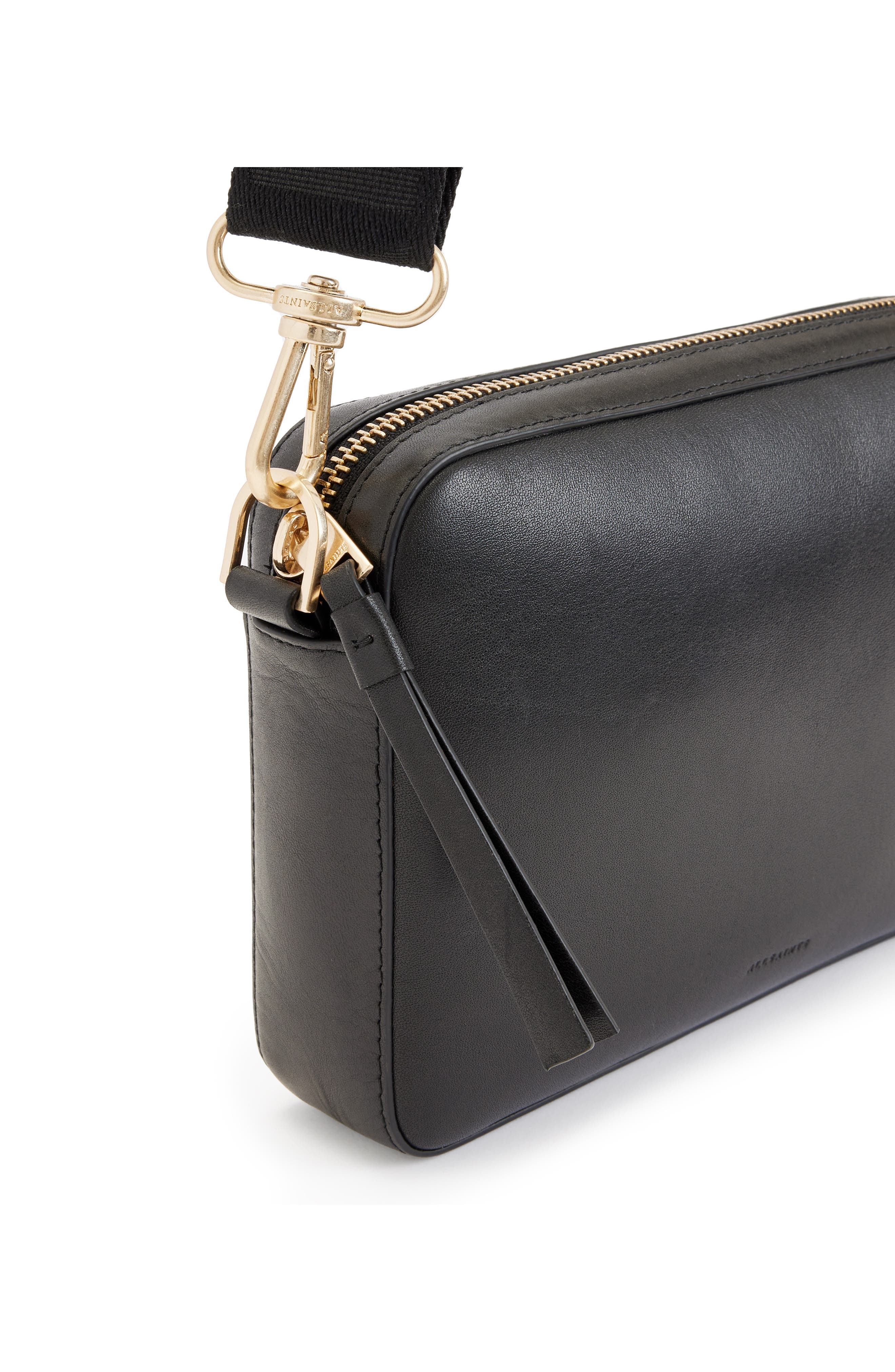 AllSaints Lucile Leather Crossbody Bag, Alternate, color, 