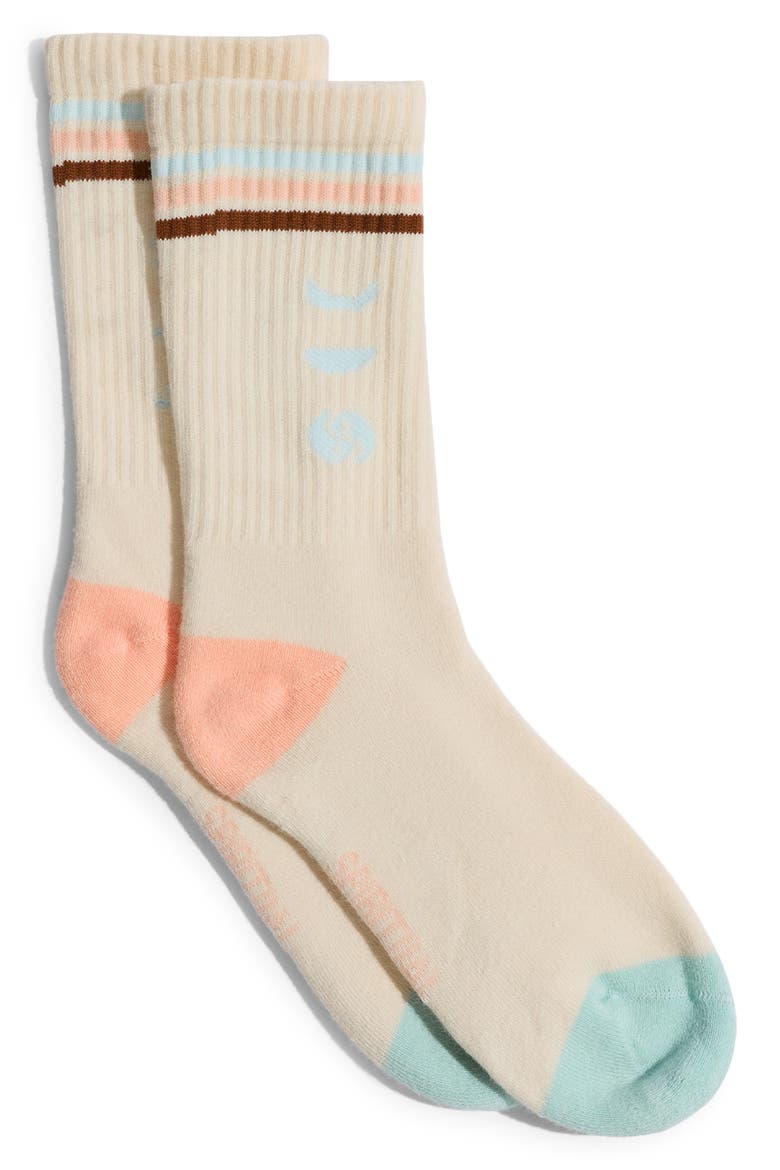 Soulstice Crew Socks, Main, color, OFF WHITE