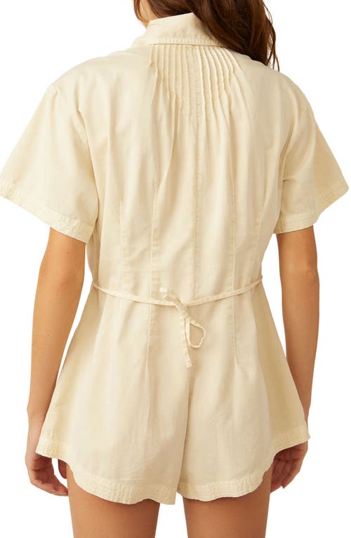 Free People Keep It Crisp Romper In Tofu