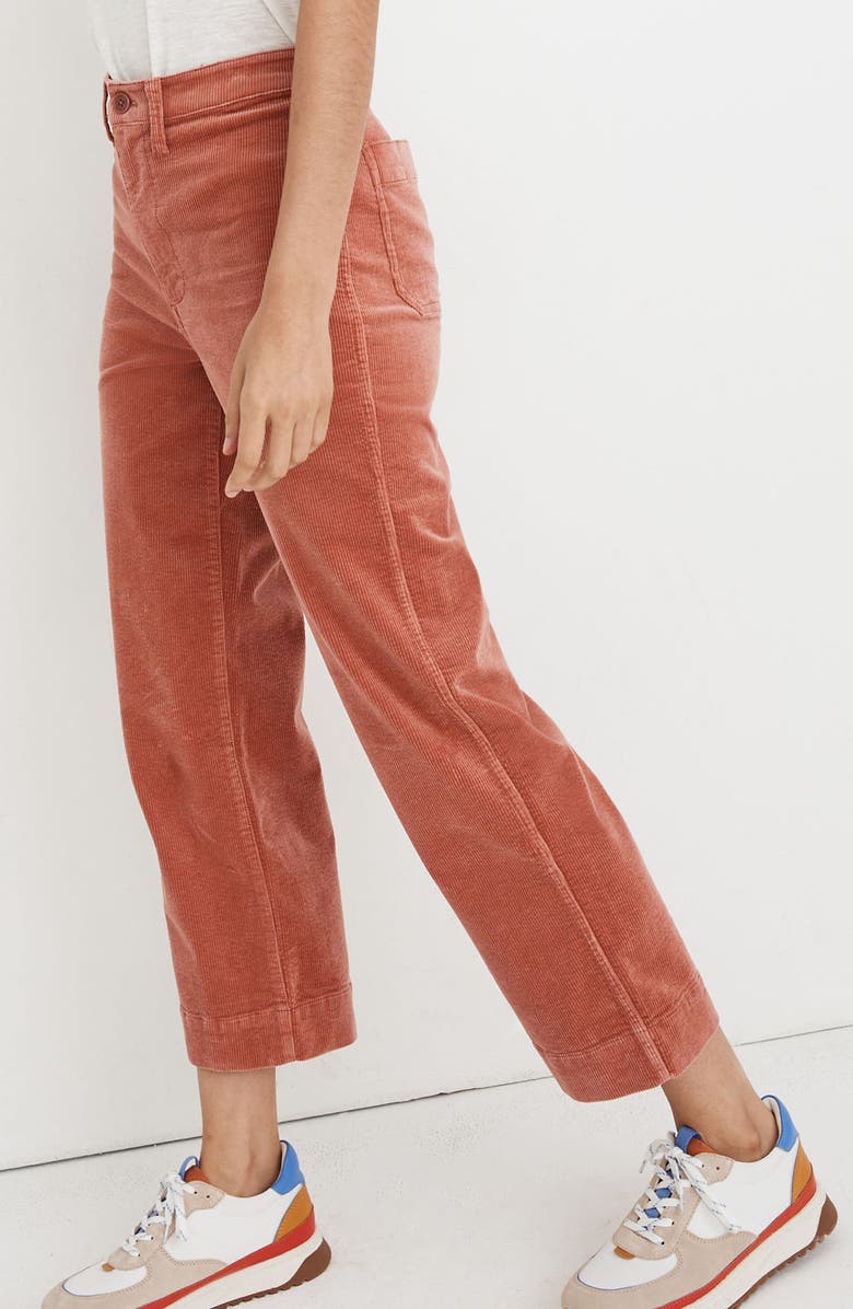 Madewell Slim Emmett Corduroy Wide Leg Pants, Alternate, color, 