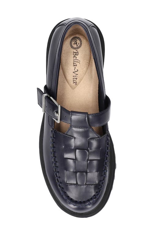 Bella Vita Makell Lug Sole Loafer In Blue