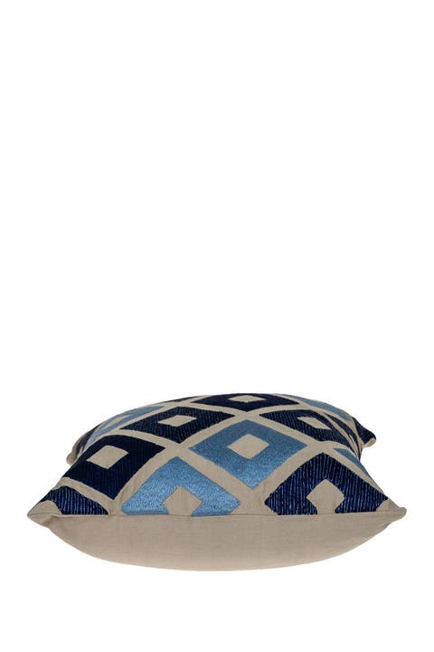 Diyaa Transitional Beige Throw Pillow