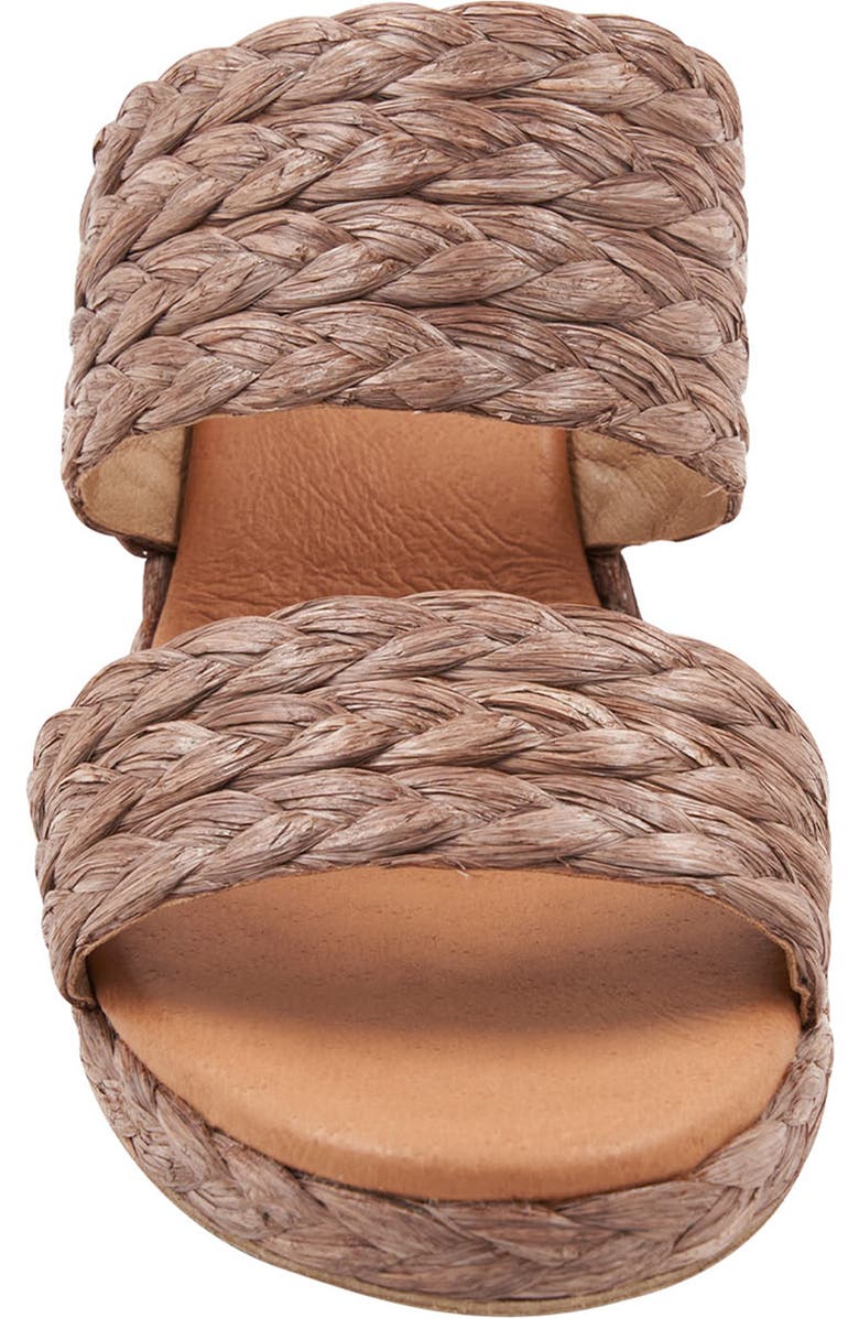 André Assous Nolita Raffia Wedge Slide Sandal, Alternate, color,
