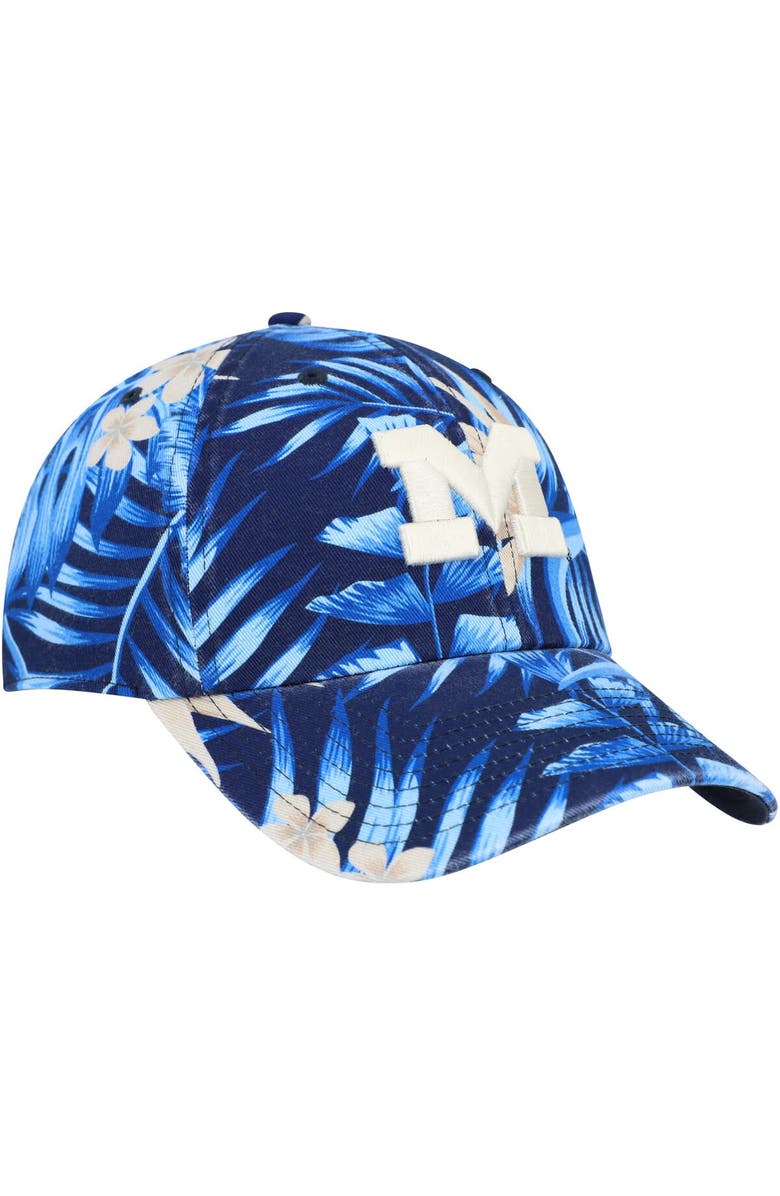 '47 Men's '47 Navy Michigan Wolverines Tropicalia Clean Up Adjustable Hat, Alternate, color, 