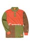 Colorblock Wordmark Logo Long Sleeve Graphic Rugby Polo