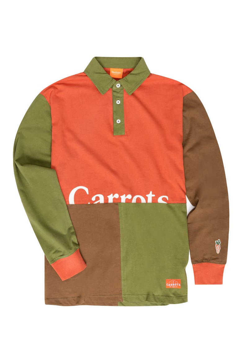CARROTS BY ANWAR CARROTS Colorblock Wordmark Logo Long Sleeve Graphic ...