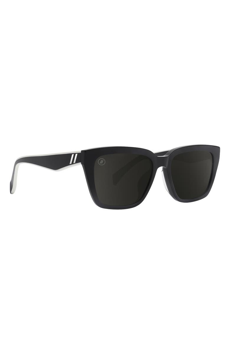 Blenders Eyewear 54mm Mave Polarized Square Sunglasses, Alternate, color, Black Limo