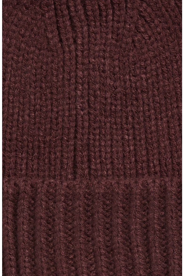 Classic Knit Cuffed Beanie, Alternate, color, BURGUNDY FUDGE