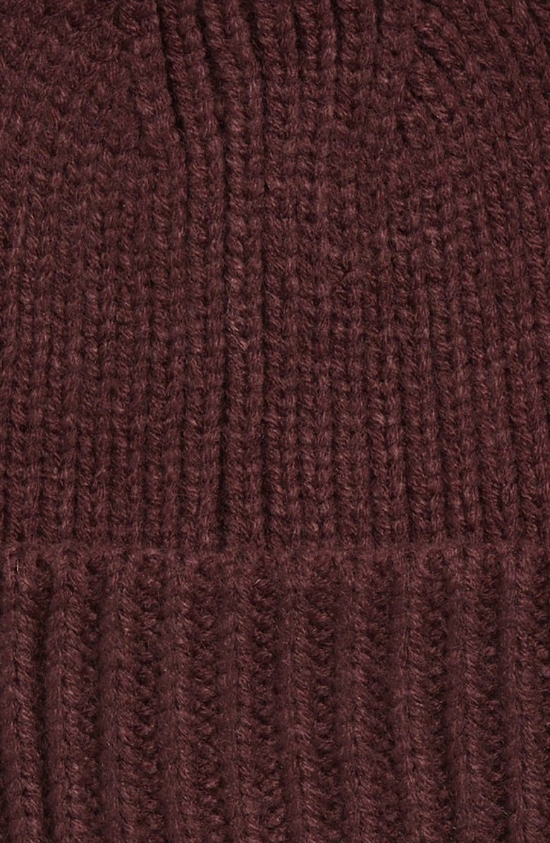 Treasure & Bond Classic Knit Cuffed Beanie, Alternate, color, Burgundy Fudge