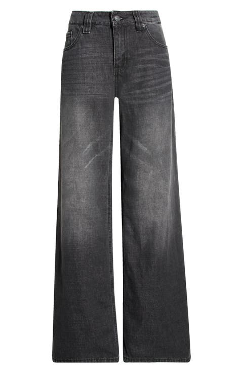 Maya Mid Rise Ultra Wide Leg Jeans