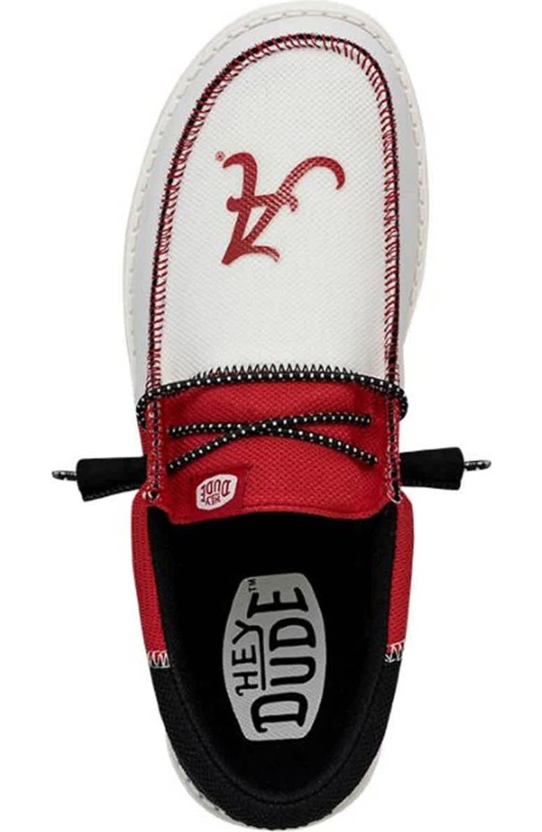 Hey Dude Men's Crimson/Black Alabama Crimson Tide Wally Casual Shoes, Alternate, color,