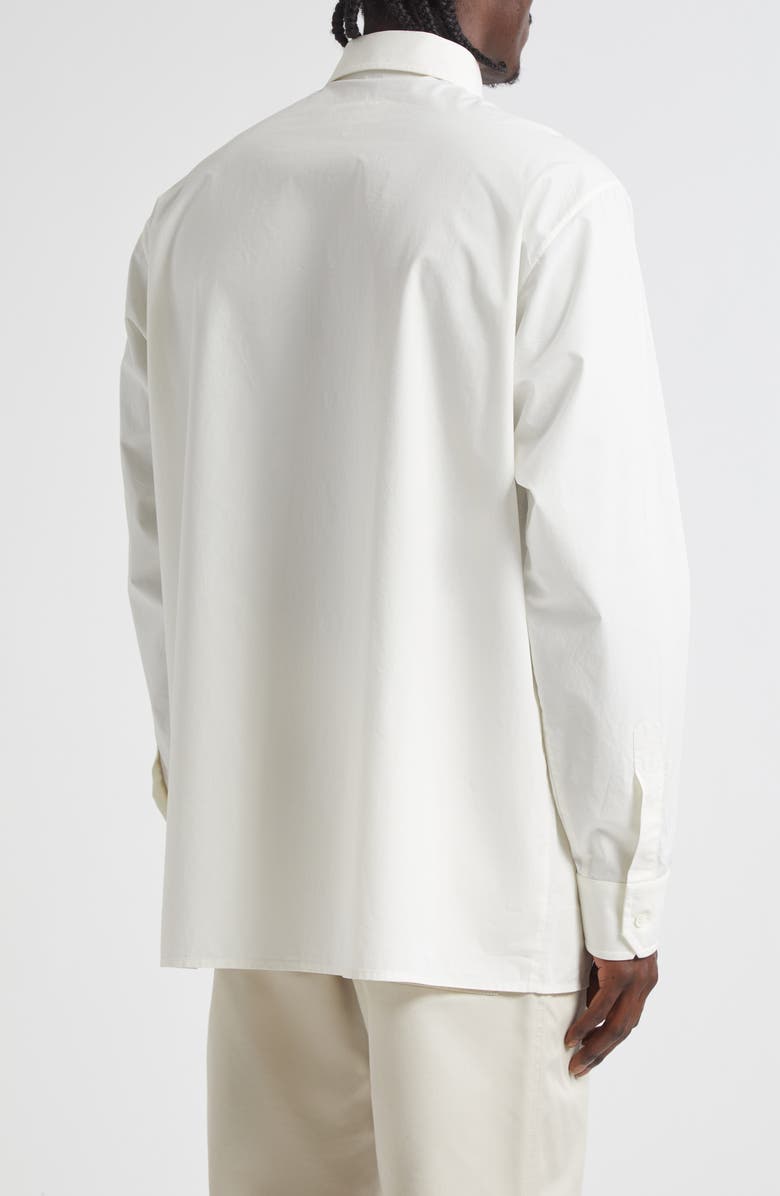 MM6 Maison Margiela Spray Dot Motif Button-Up Shirt, Alternate, color, Off White