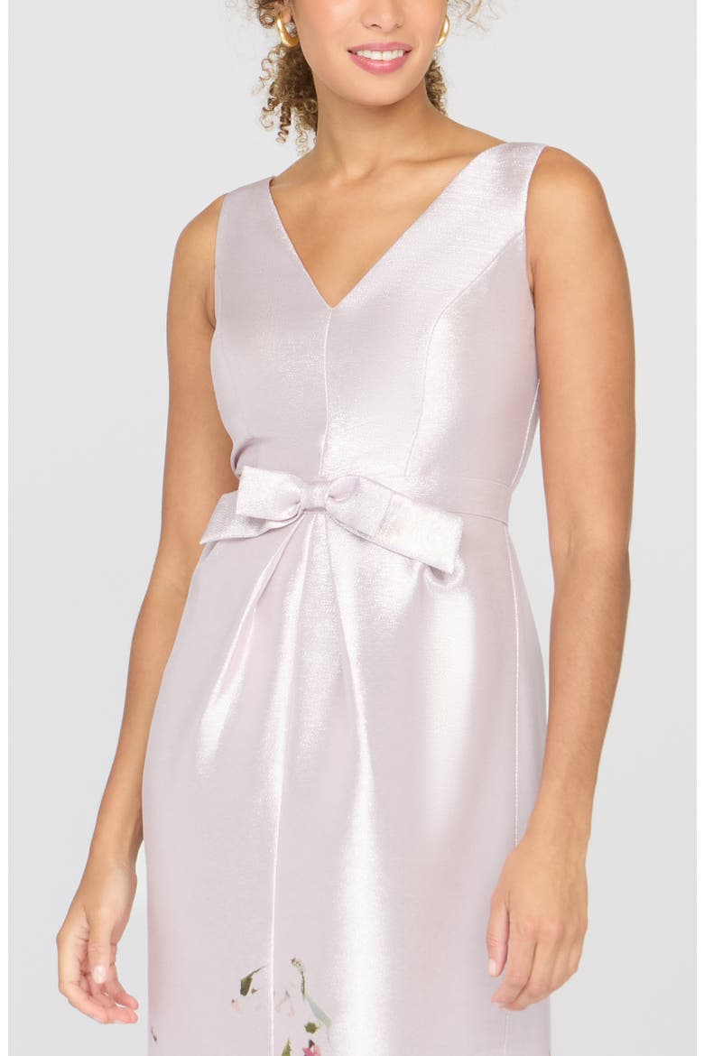 Wendy Metallic Floral Gown, Alternate, color, LILAC MIST MULTI