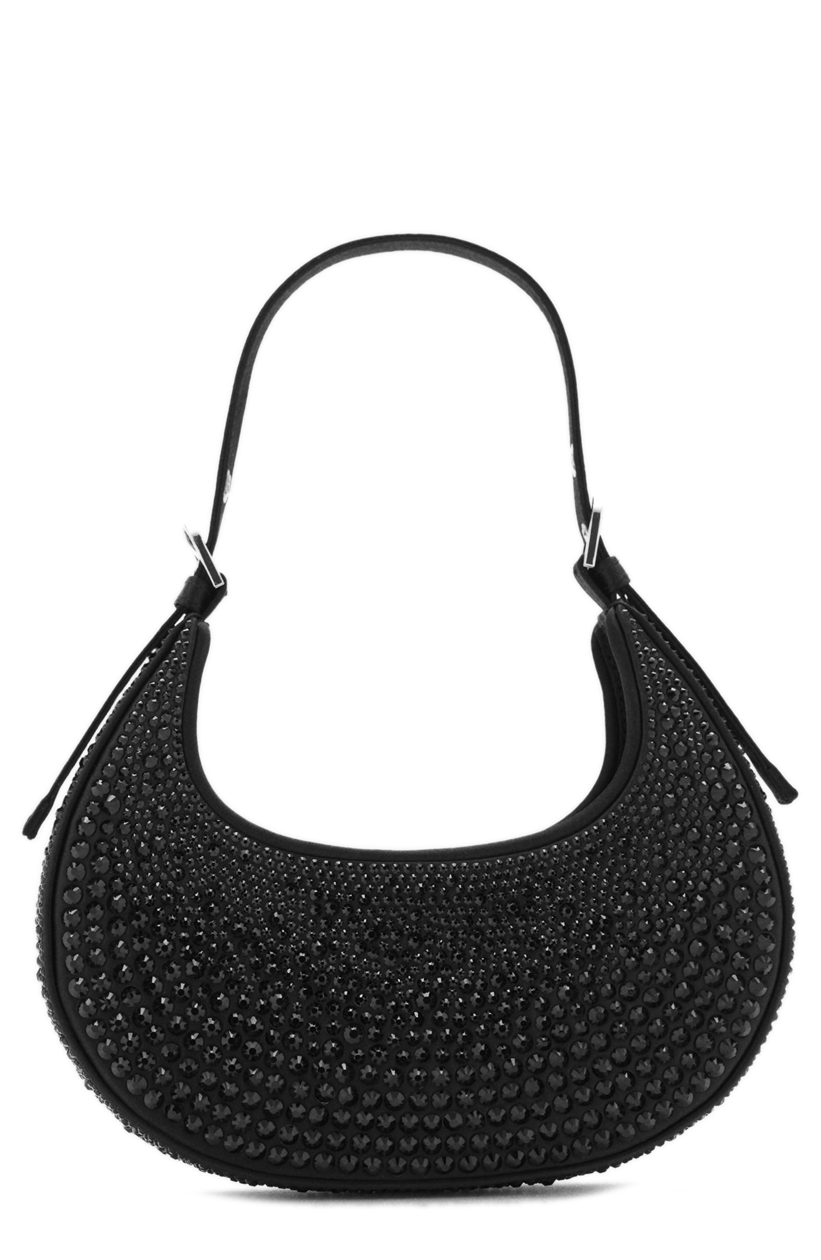 MANGO Crystal Stud Shoulder Bag, Main, color, 