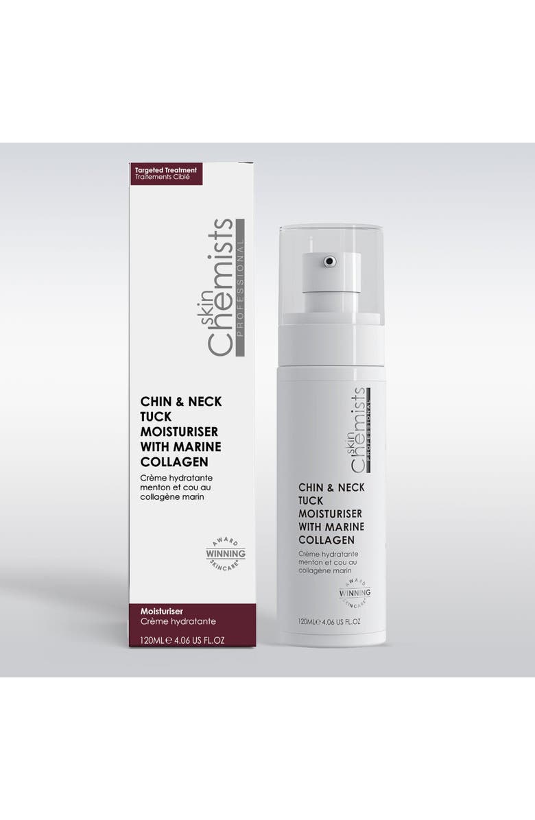 SKINCHEMISTS Chin & Neck Tuck Moisturiser with Marine Collagen 120ml for Loss of Firmness, Anti-Aging, Main, color, 