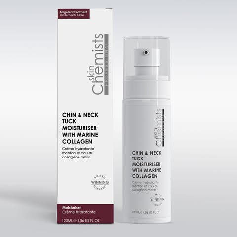 Chin & Neck Tuck Moisturiser with Marine Collagen 120ml for Loss of Firmness, Anti-Aging