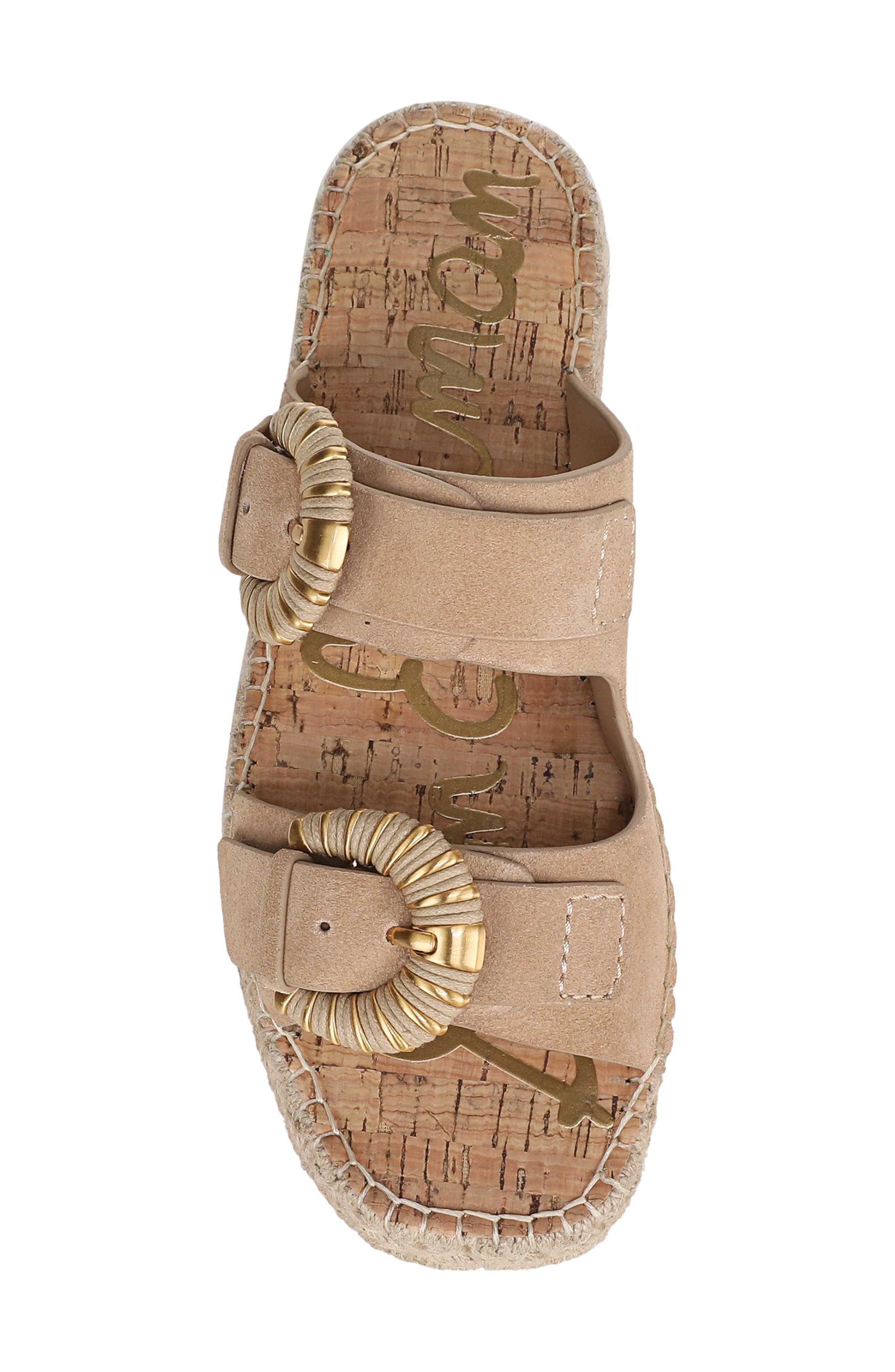Sam Edelman Tabbey Espadrille Platform Slide Sandal, Alternate, color, Cyprus Tan