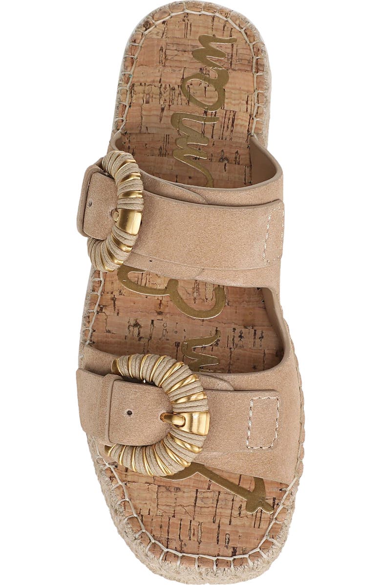 Sam Edelman Tabbey Espadrille Platform Slide Sandal, Alternate, color, Cyprus Tan