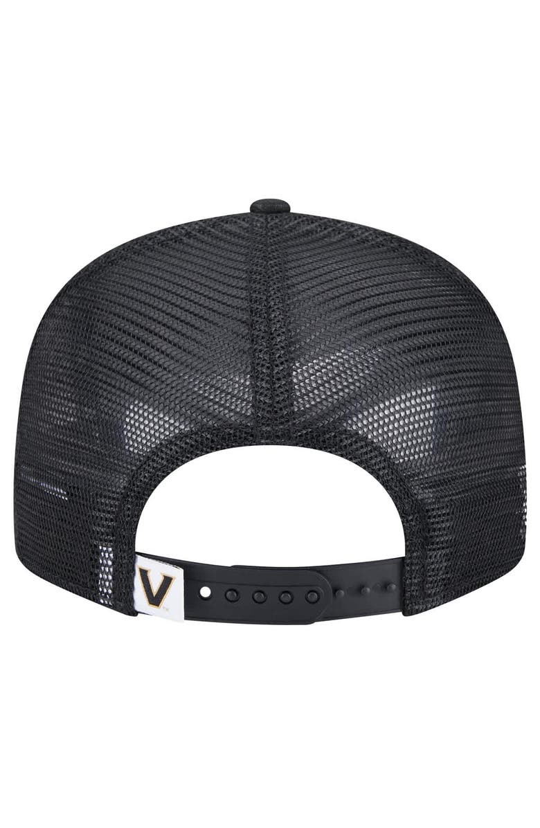 New Era Men's New Era Black Vanderbilt Commodores Trucker 9FIFTY Snapback Hat, Alternate, color, 